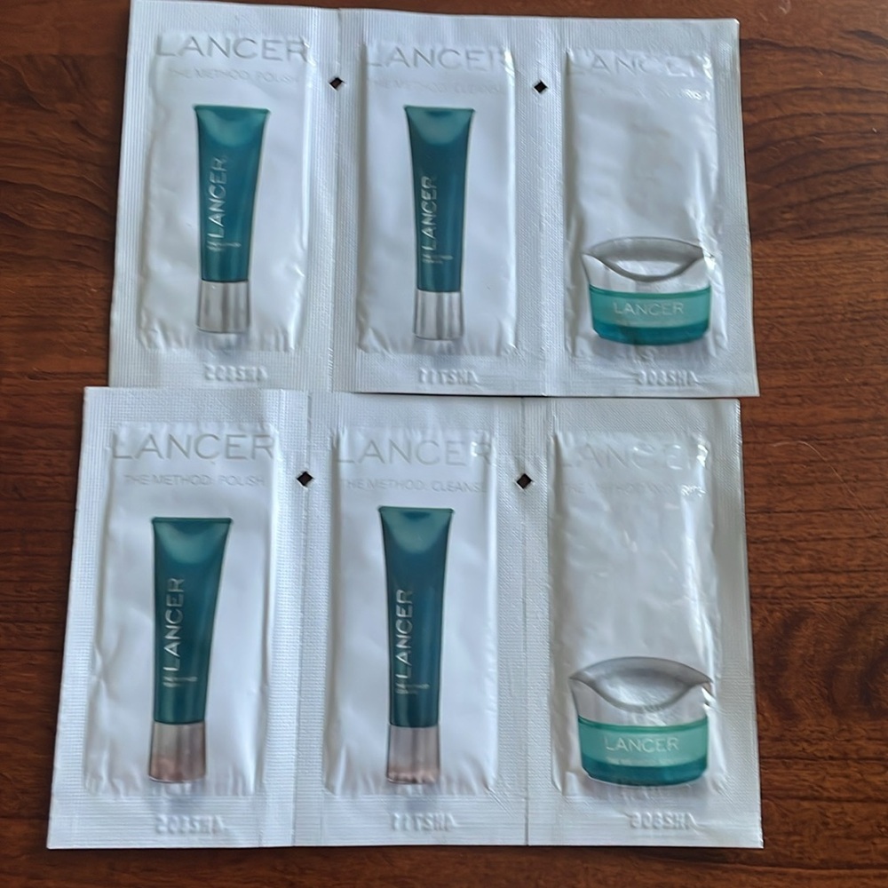 NWT Lancer the method 3-step：polish cleanse nourish set of 2